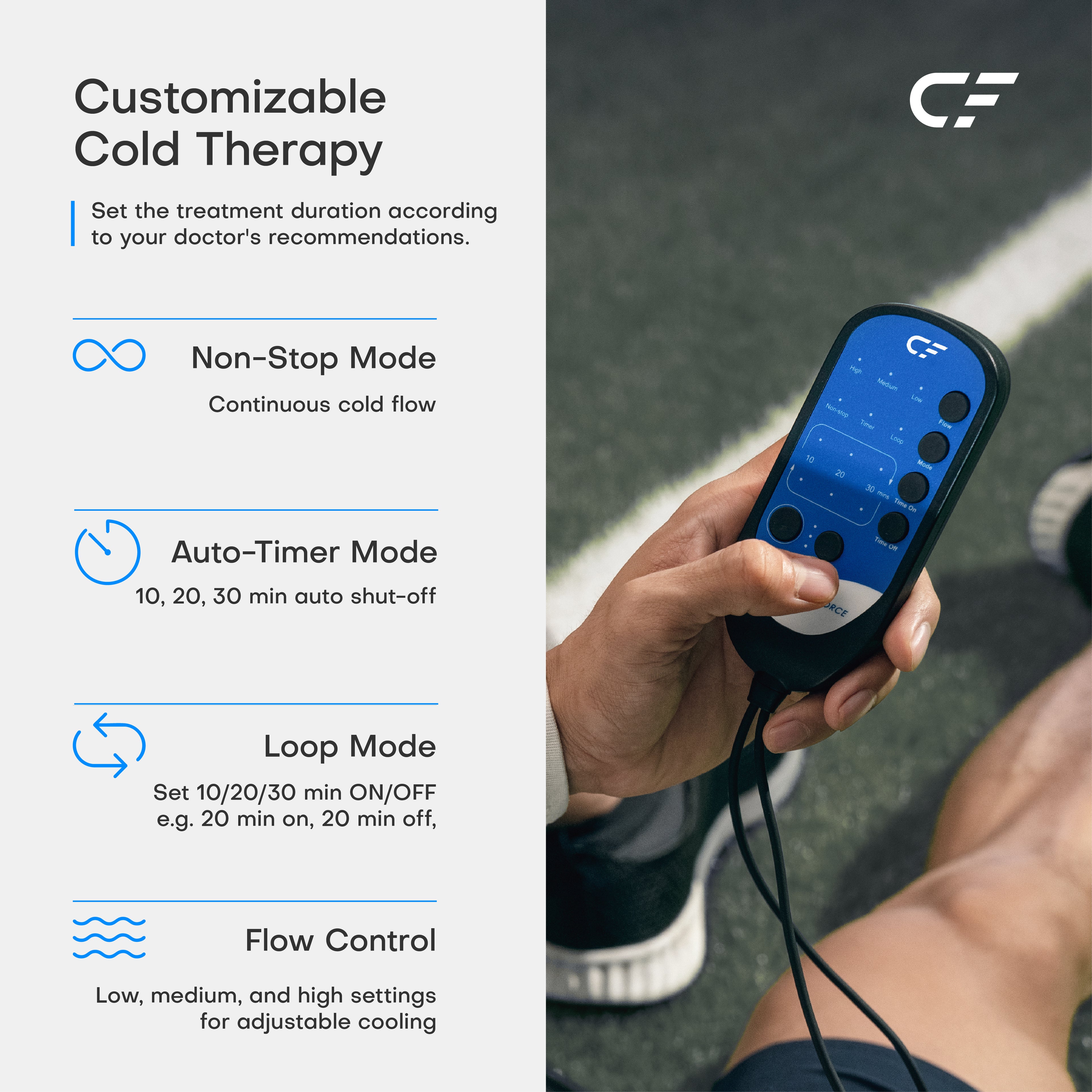 CF-1 12.7QT Cold Therapy System for Knee Surgery Recovery ACL/TKR